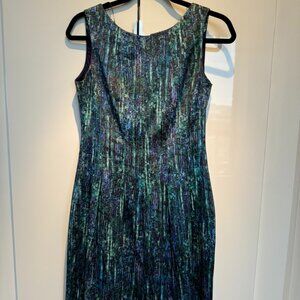 Zara Blue Fit & Flare Cocktail Dress – Size S